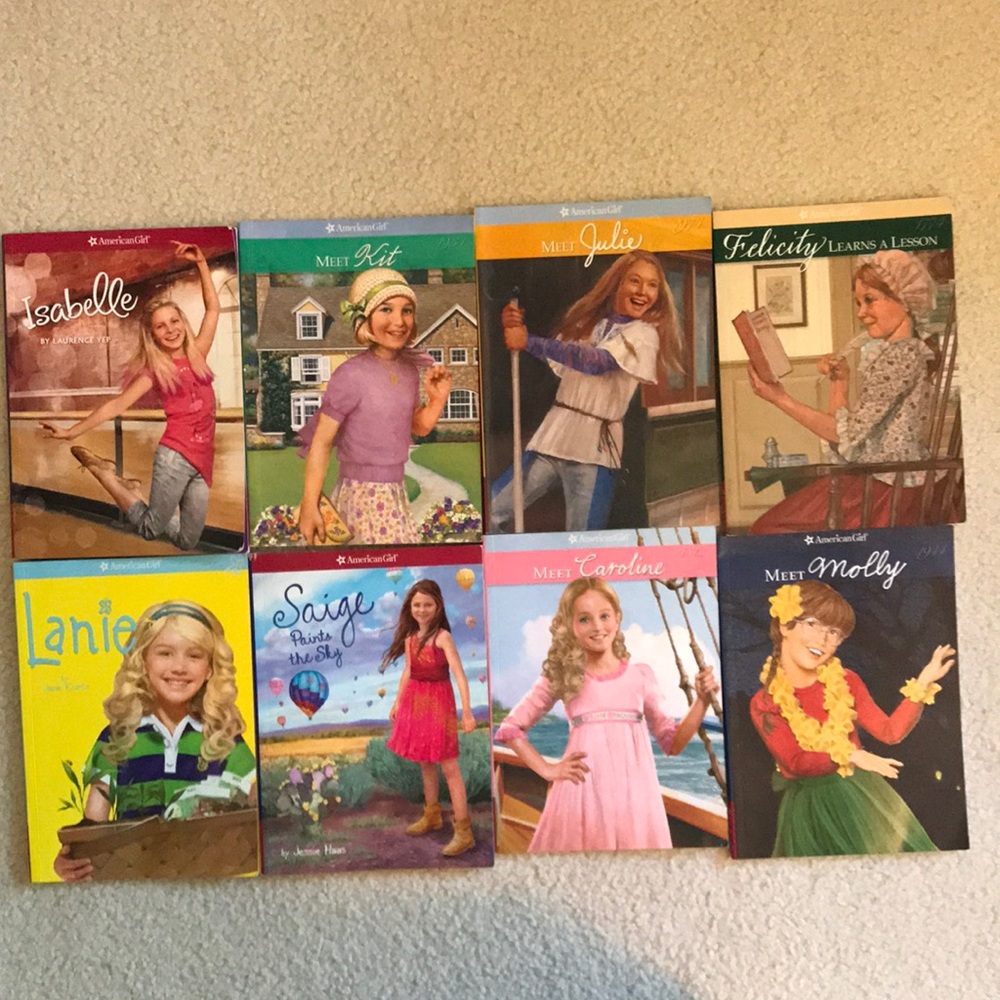 American Girls 8 books Isabelle Kit Caroline Julie